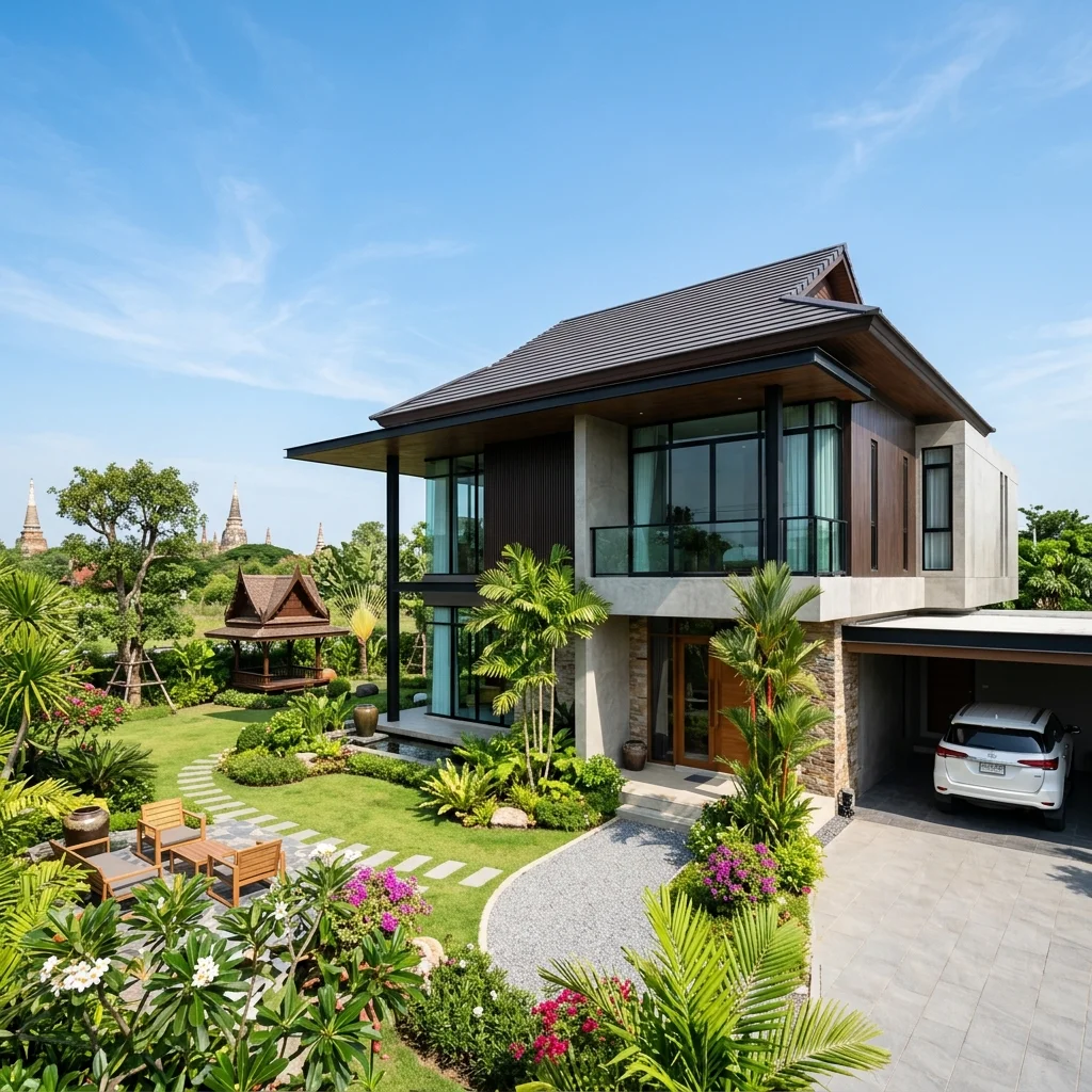 บ้านเดี่ยวในทำเลทองอยุธยา